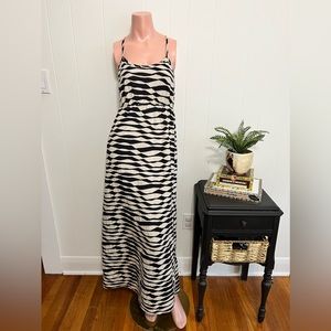 Collective Concepts dark navy woven maxi dress